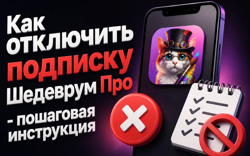 Как отключить подписку Шедеврум Про